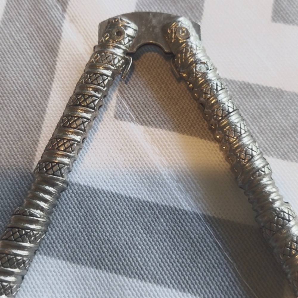 * Intricately Designed Silver Nutcracker and Pick Set, Vintage - Picture 2 of 4